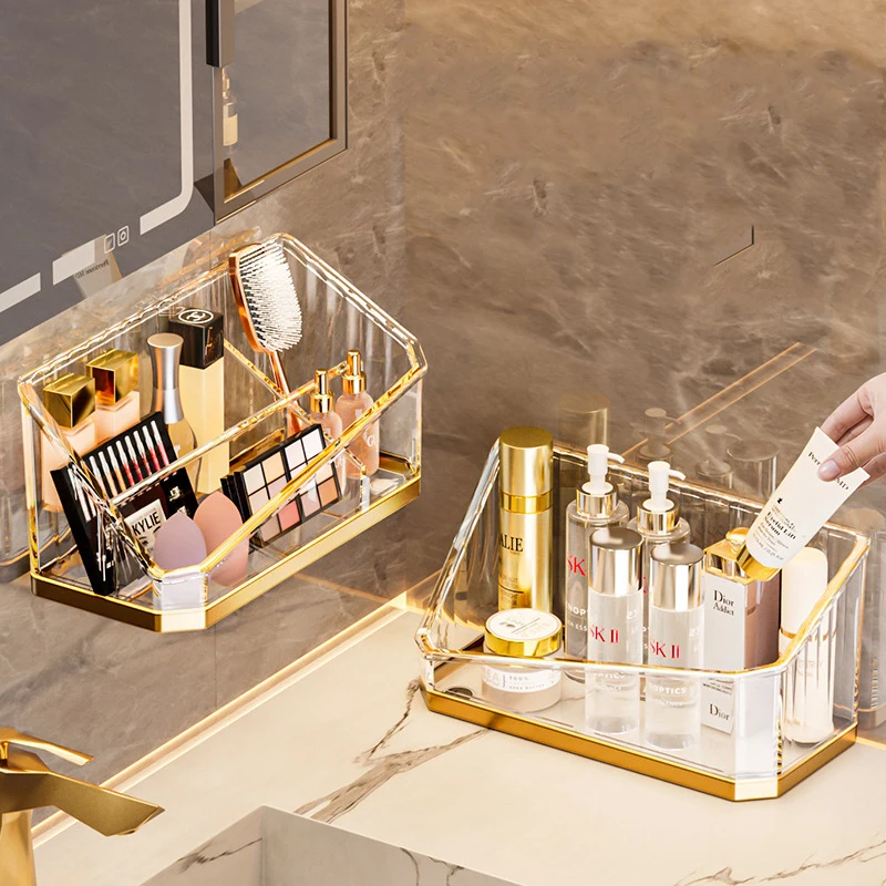 الفاخرة ماكياج المنظم سطح المكتب الحمام فرشاة للمكياج صندوق تخزين مكتب القلم صندوق فرشاة للمكياج المنظم صندوق تخزين أحمر الشفاه #4