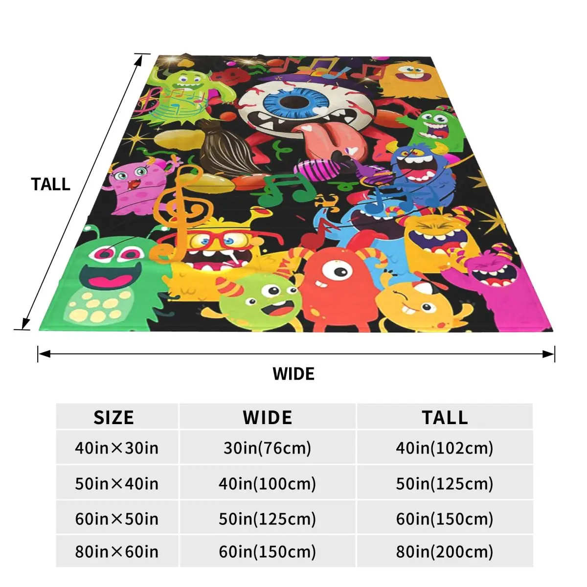 My Singing Monster Cartoon Blanket Flannel Sofa Throw Blanket Lightweight for Couch Bedding Outdoor Throws Bedspread Quilt