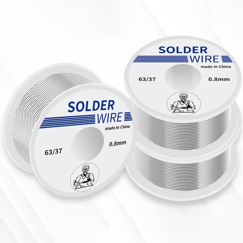 Solder Wire 50g 1.0mm/0.8mm  Flux Rosin Core Weldring Tin Lead Roll Soldering Wire Tin Melt Rosin Wire Roll No-clean FLUX 2.0%