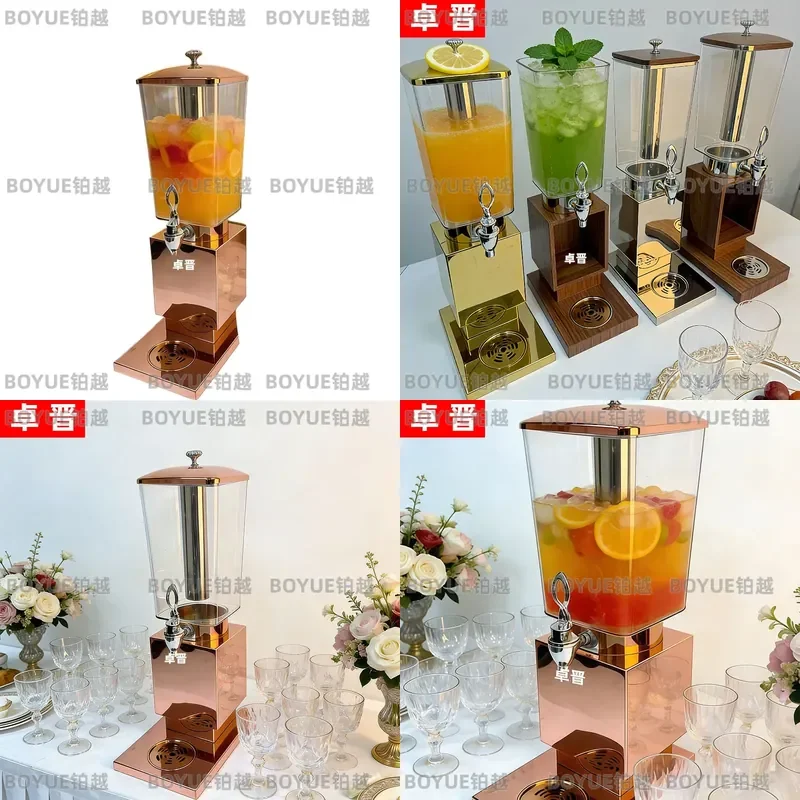 Commercial Stainless Steel Beverage Dispenser Large Capacity Cold Drink Machine for Bar Cafe Buffet Lemonade Juice Server