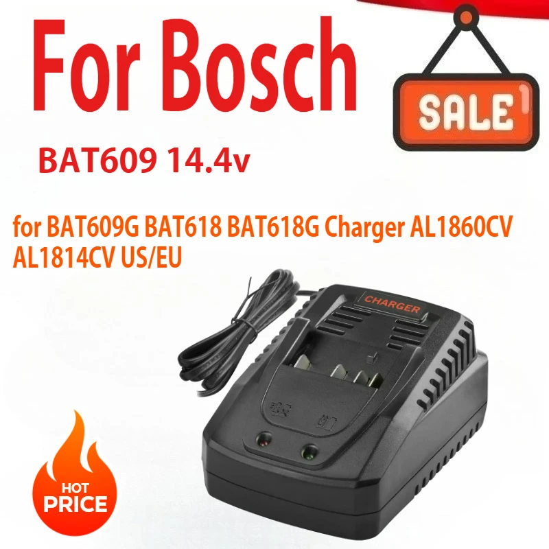 

For Bosch Battery Charger 3A 18V 14.4V Li-ion Battery Charger For BAT609 BAT609G BAT618 BAT618G Charger AL1860CV AL1814CV US/EU