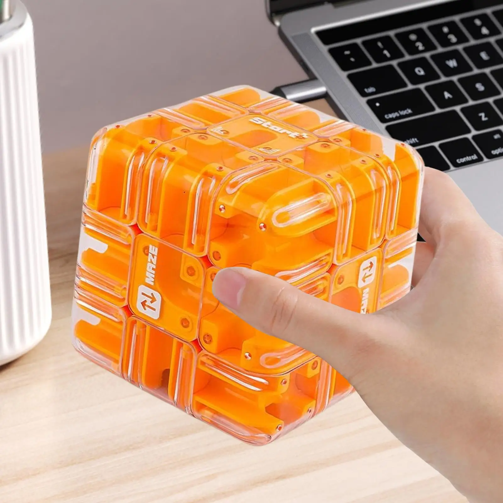 Puzzle cubo labirinto 3D, giocattolo rompicapo per l'allenamento della concentrazione, gioco sensoriale antistress per bambini adulti, regalo di compleanno di Natale