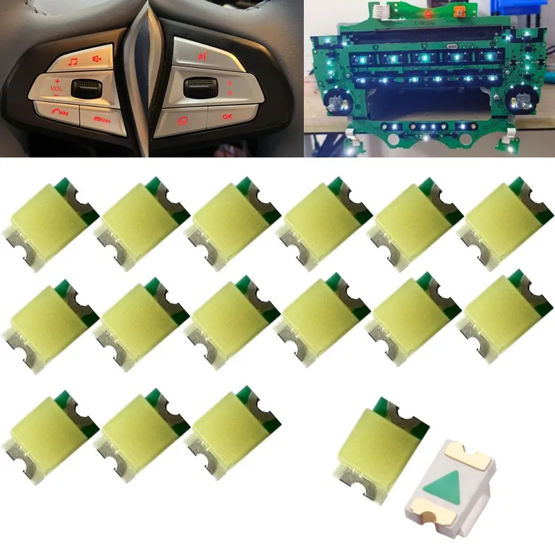 100PCS Car Instrument Panel Light CD Button Light 0805 SMD LED Light Emitting Diodes Lighting Bulb Lamp Switch Indicator Light