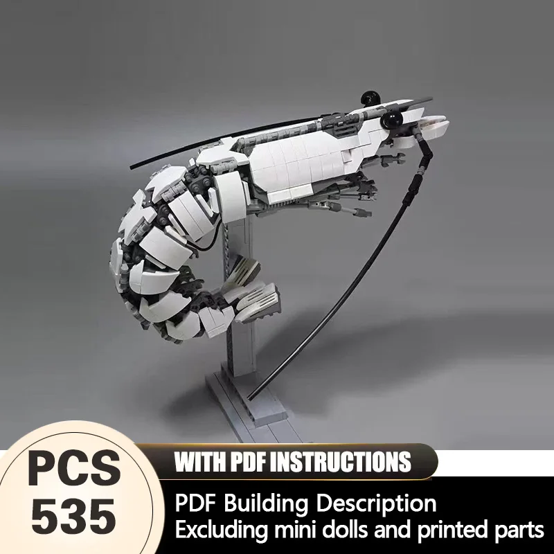 

Creators Animal Series Model MOC Building Bricks Mechanical Shrimp Modular Technology Gifts Holiday Assemble Children Toys Suit