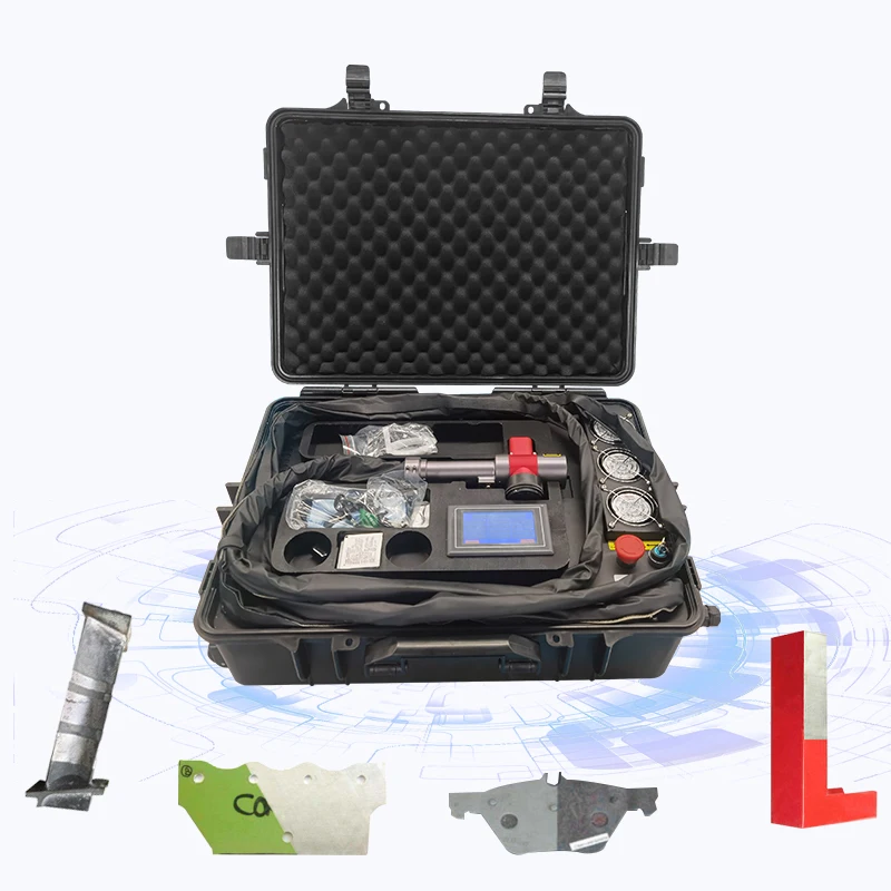 200w Portable Pulse Laser Cleaning Machine Removal Paint Oil Handheld Pulse Laser Cleaning Machine for Graffiti on Brick