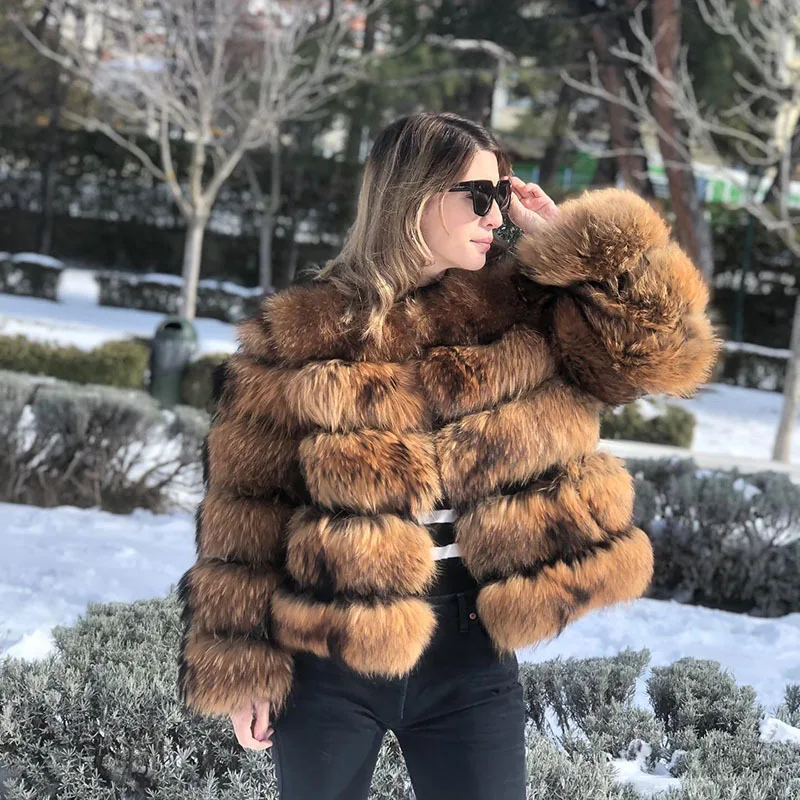 Hot Sale Haining fur jacket for women's clothing, real fox fur, fashionable and warm, fox fur all in one for women