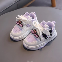 Lovely Kuromi Melody Size 21-30 Baby Toddler Shoes Boy Girls Breathable Kids Casual Sneakers Non-slip Children Sport Shoes tenis