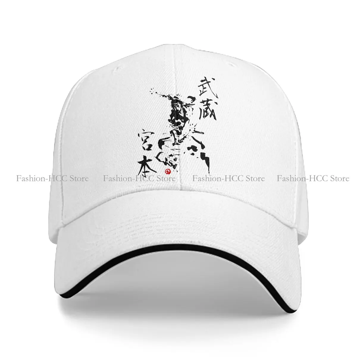 Summer Cap Sun Visor Vagabond Kanji Art Hip Hop Miyamoto Musashi Japanese Samurai Peaked Hats