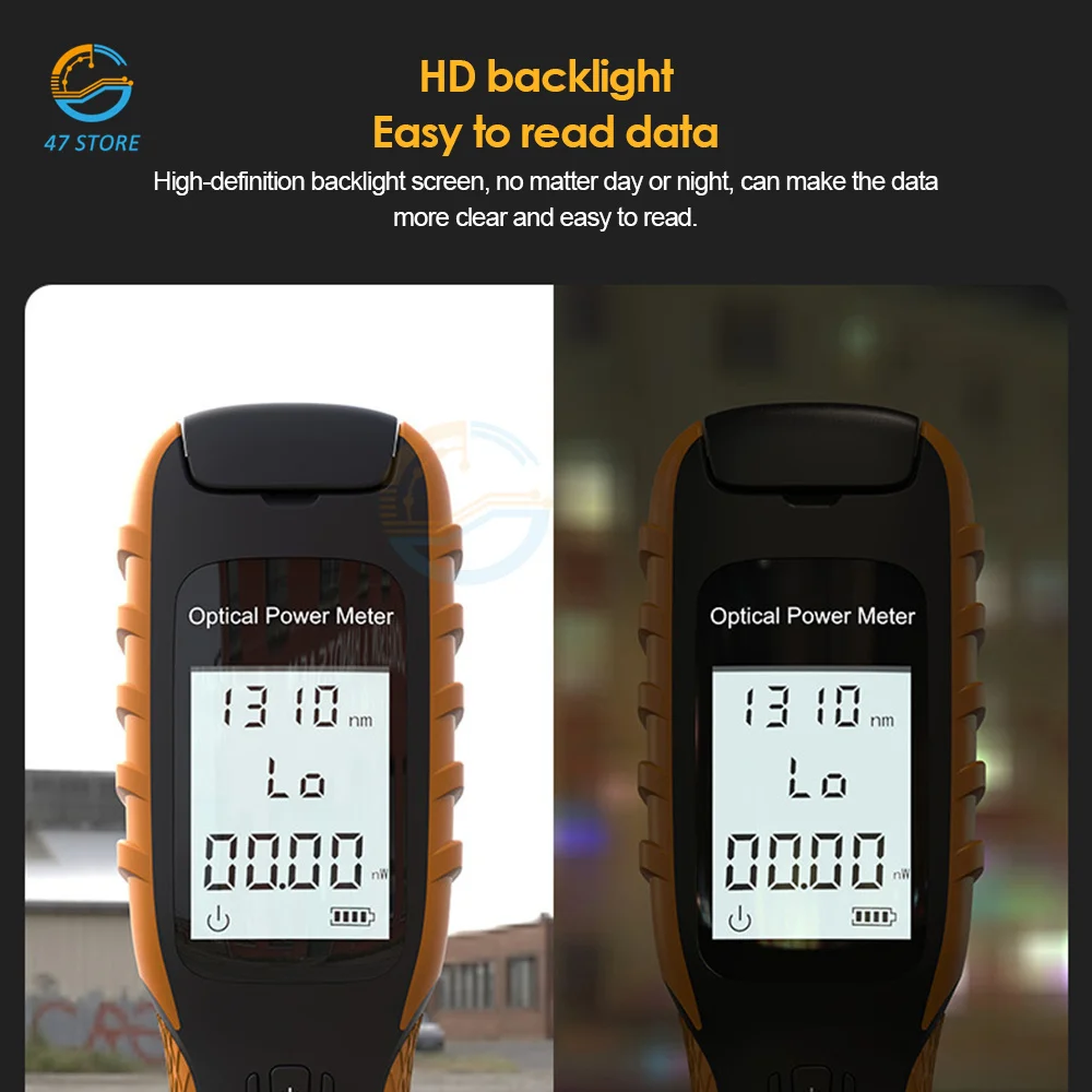 New Optical Power Meter Optical Fiber Tester Charging 5G Special Optical Power Meter  70~+6 Built-in Battery Optical Power Meter