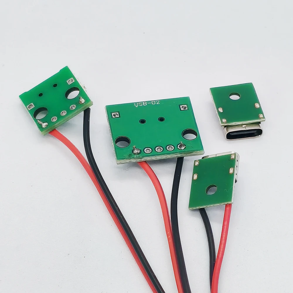 10 Stück Mini Micro TYPEC Anschlusskabel DIY Kabelverbinder Buchse Ladeanschluss Adapter Leiterplatte mit PD-Unterstützung – Detail 5
