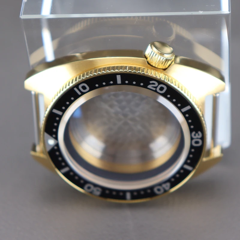 الذهب 41 مللي متر ساعة حافظة nh35 أجزاء ل Seiko NH35 NH36 NH34NH38 4R36 ل Mod ساعة اكسسوارات 28.5mmDial الياقوت الزجاج مقاوم للماء