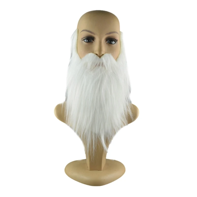 Halloween Party Fake Beard,Funny Fake Mustache Beard for Cosplay Supplies, Realistic False Drop shipping