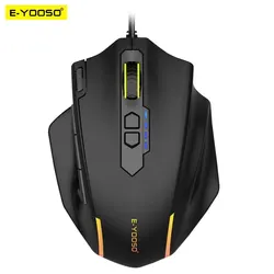 E-YOOSO X-41 USB Wired RGB Gaming Mouse 24000 DPI SG8960 10 buttons programmable game Optical mice for Computer PC Laptop