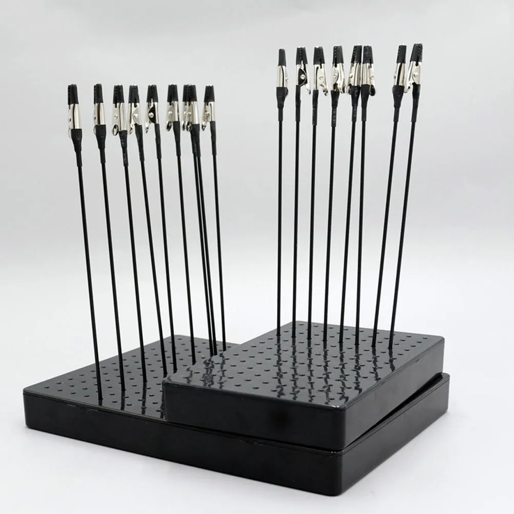 1-セットペイントクリップホルダーキットエアブラシ-diy-モデリングカラーリングクリップ用頑丈なワニ口クランプベースセットメモ用