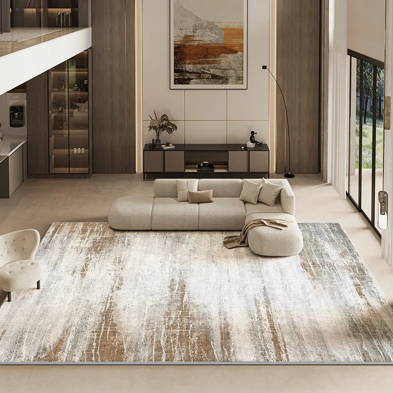 Italian Style Carpets for Living Room Light Luxury Bedroom Decor Carpet Minimalist Bedside Rug Fluffy Soft Home Plush Floor Mat