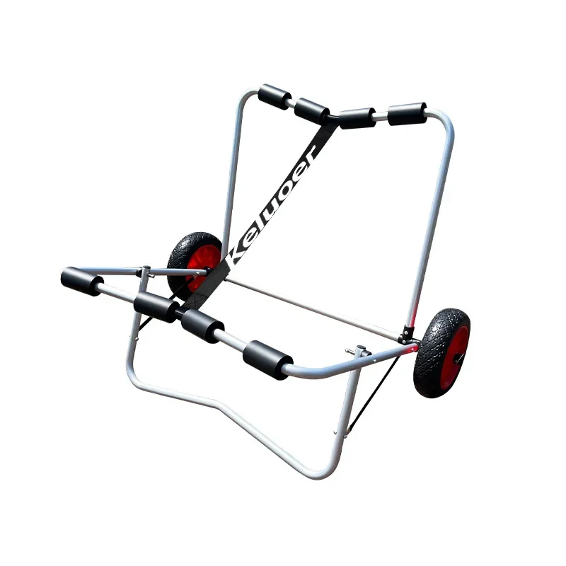 

Use trailer surfboard two-wheeled small trolley to fold the ship carrier to place the bracket