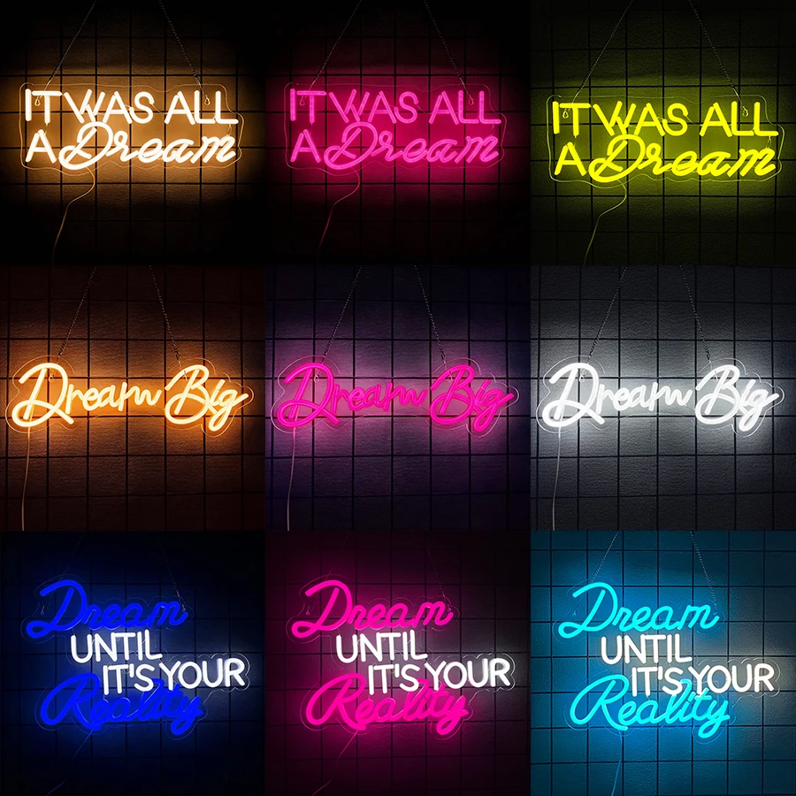 

Это все мечта неоновая вывеска, светодиодная вывеска для декора стен, неоновые огни мечты для спальни, клуба, офиса, свадьбы, дня рождения, вечеринки, декора комнаты