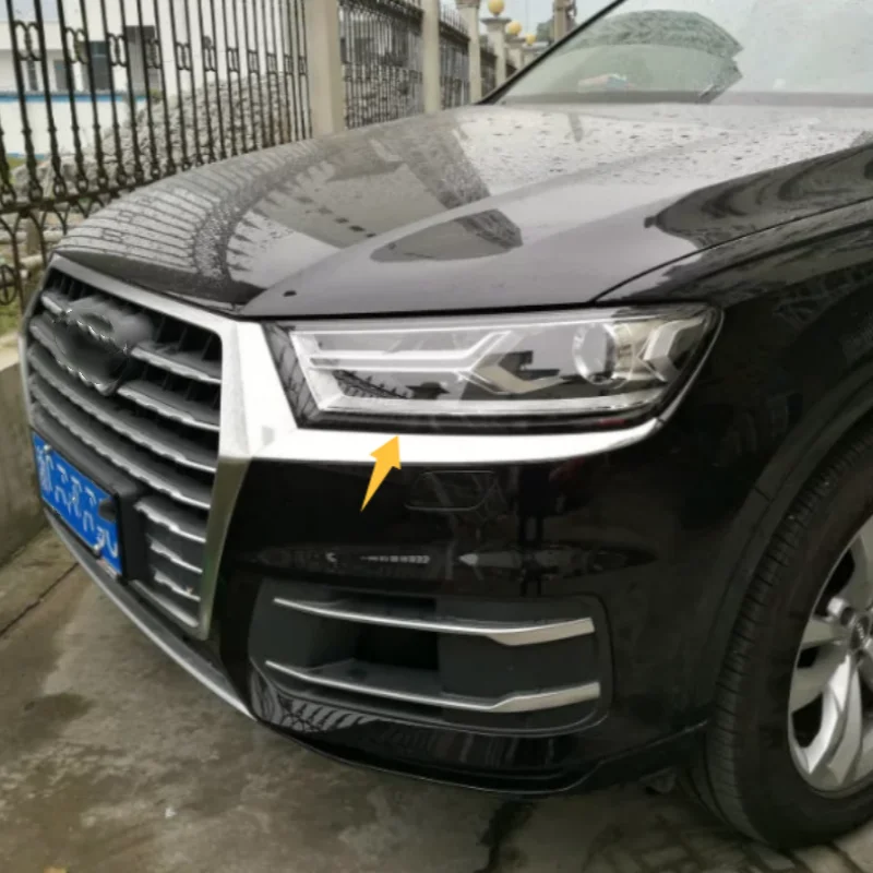 LHD For Audi Q7 2016-2020 retrofit special window center pillar glitter B-pillar decorative glitter retrofit