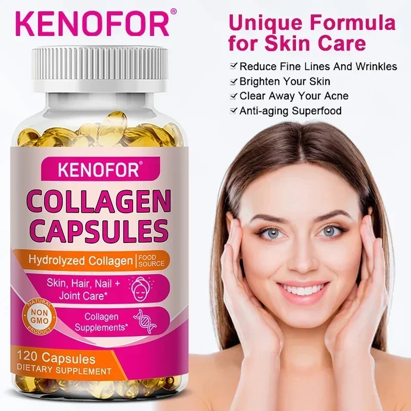 Collagen Capsules - Skin, Hair, Nails + Joint Care, Brightens Skin, Improves Melasma, Reduces Fine Lines, Rejuvenates New Cells