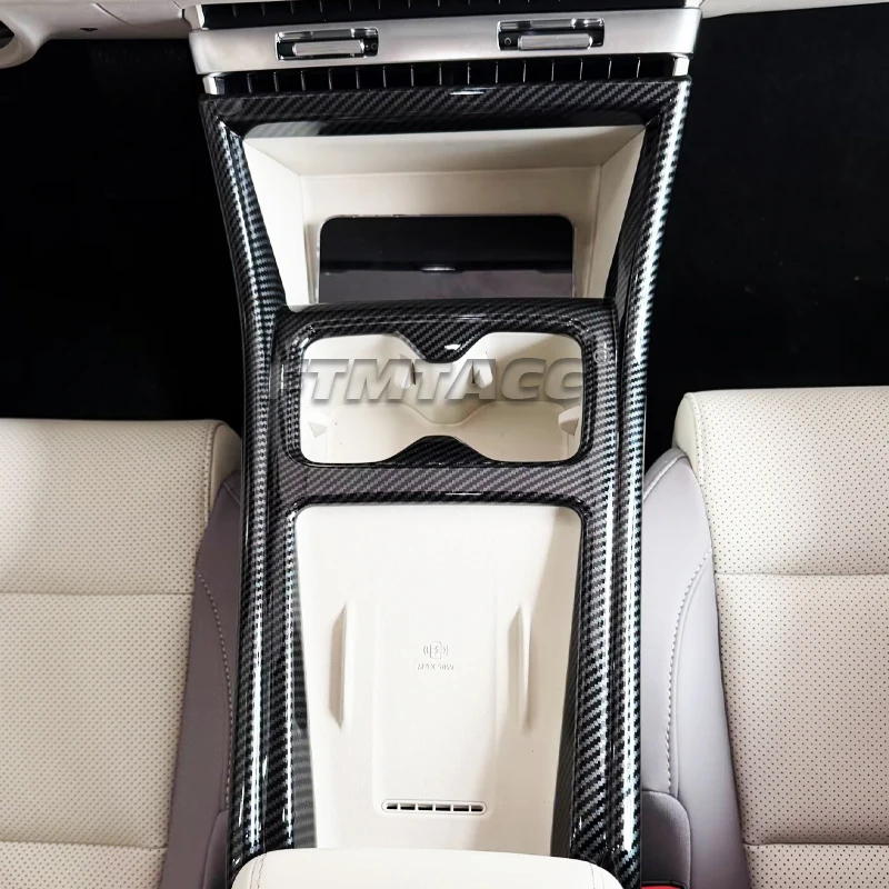 LHD ل MG 4 MG4 EV مولان 2026 ABS ألياف الكربون وحدة التحكم المركزية تكييف الهواء الجانب منفذ الهواء تنفيس غطاء إطاري ملحقات الكسوة