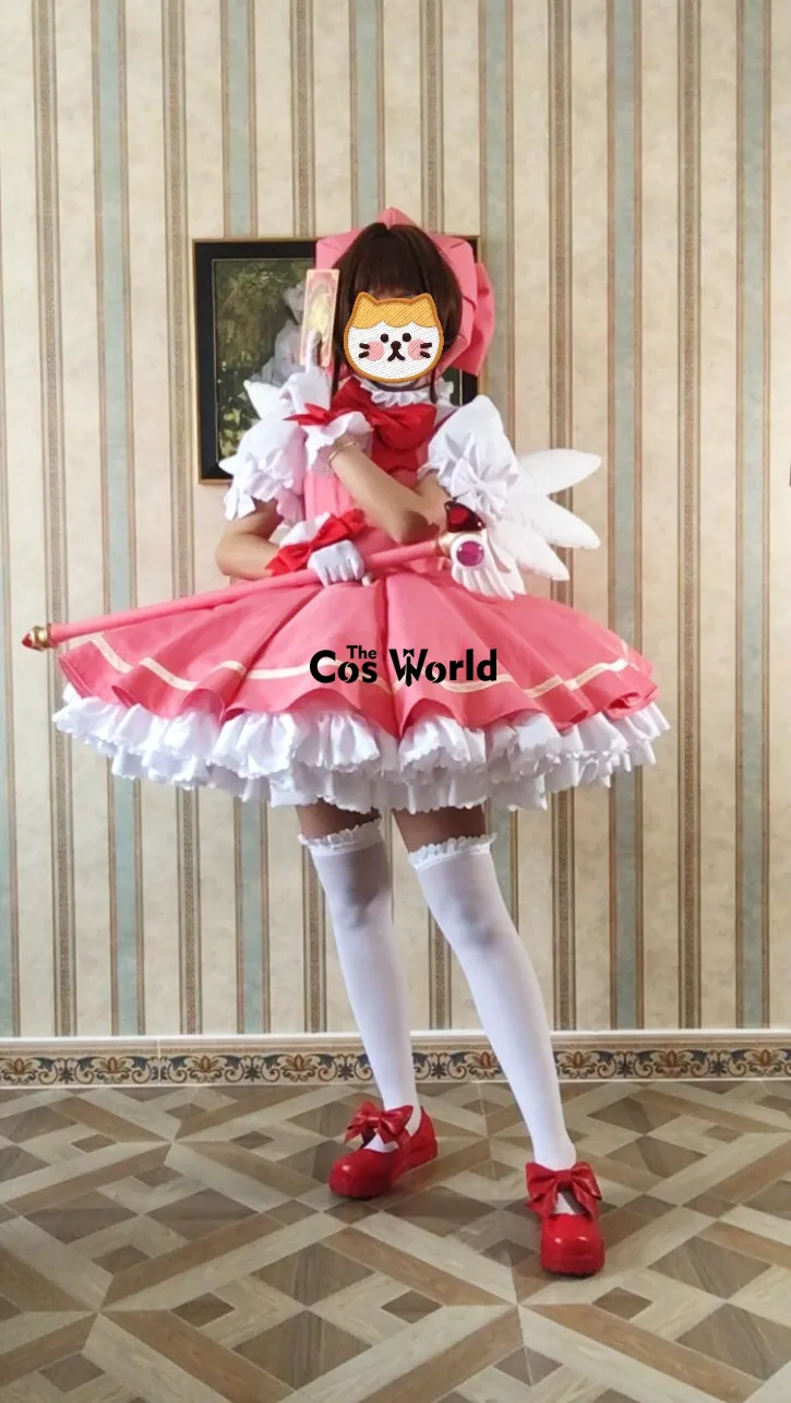 Cardcaptor Sakura kinmoto OP1 – robe uniforme, tenue Anime, Costumes Cosplay personnalisés