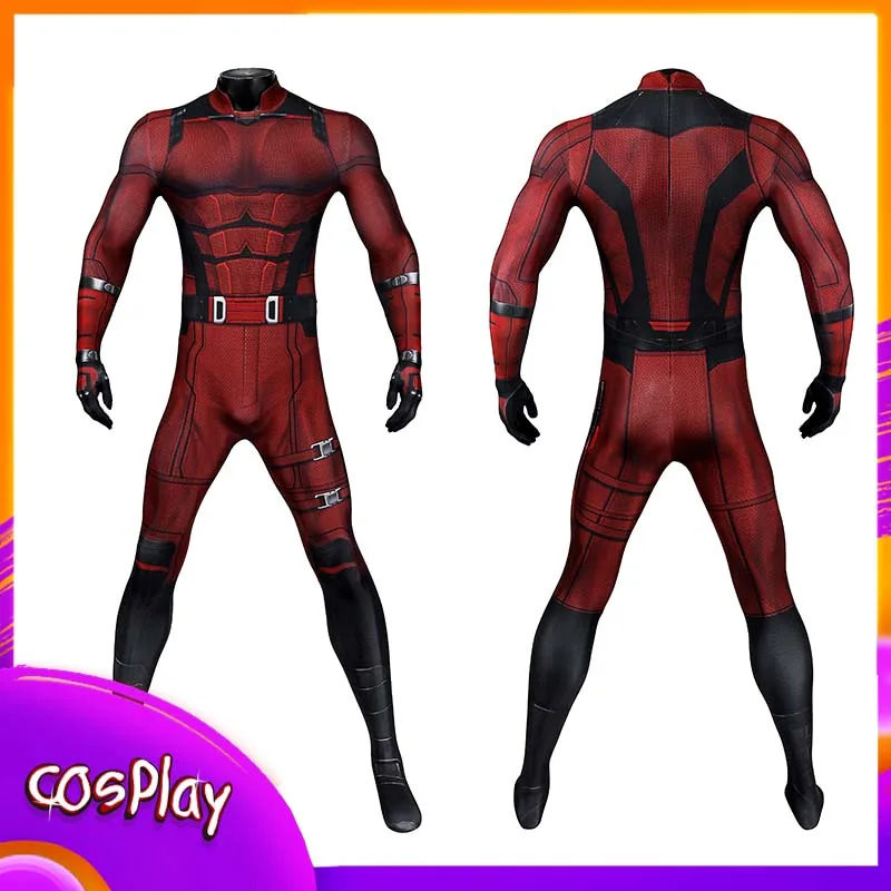 

Костюм для косплея Daredevil Born Again, матовый Мурдот, комбинезон супергероя на Хэллоуин, Comic-Con, вечерние карнавальные реквизиты, подарок для взрослых