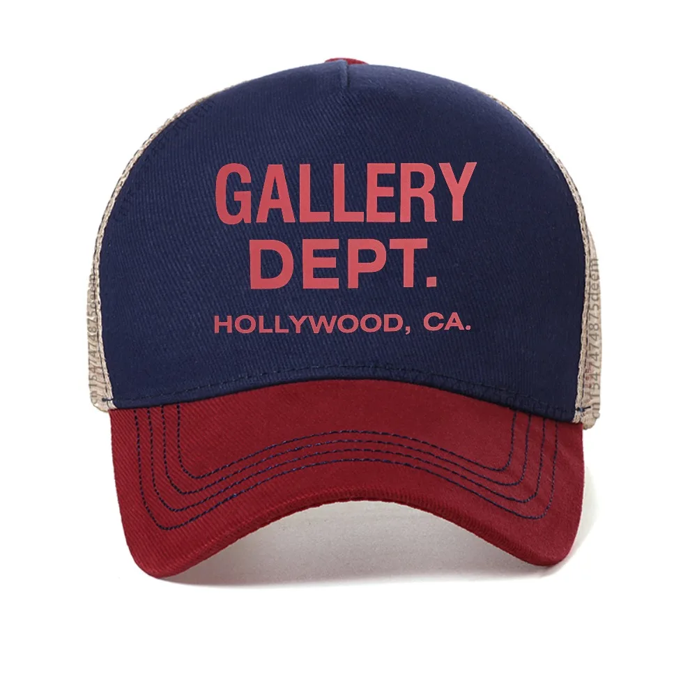 

Gallery dept print baseball cap Vintage Streets Fashion Casual hats summer adjustable mesh trucker hat men women Snapback Caps