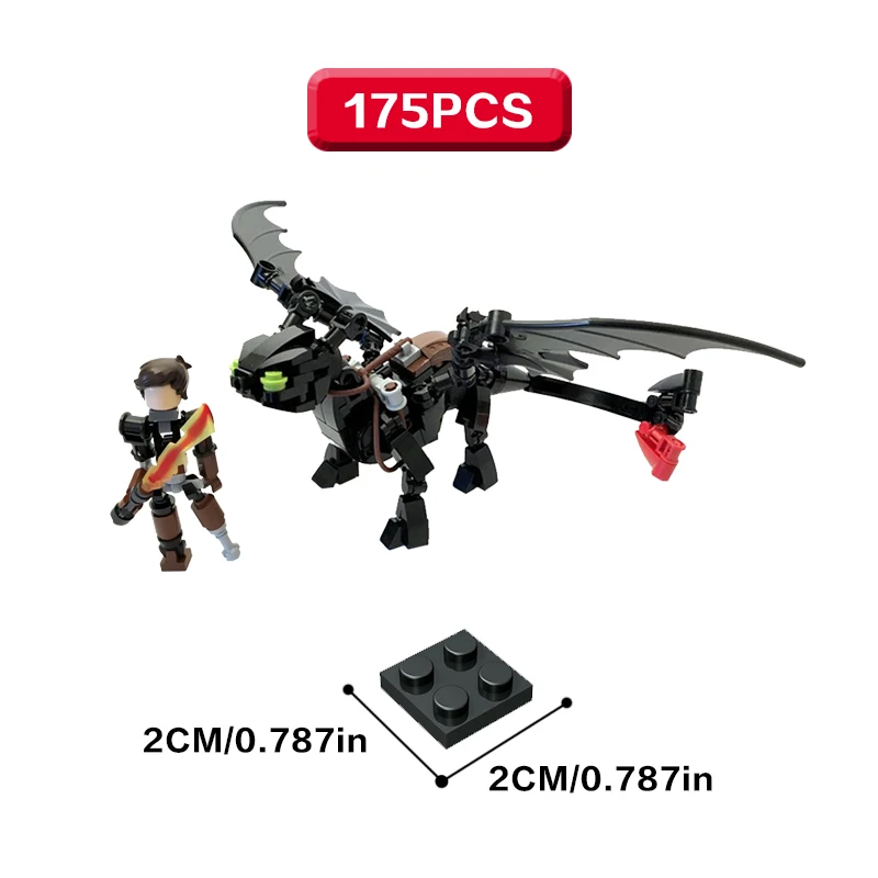 

The giant dragon model - a popular movie-themed MOC building block set. The ideal choice for Halloween and Christmas gifts.