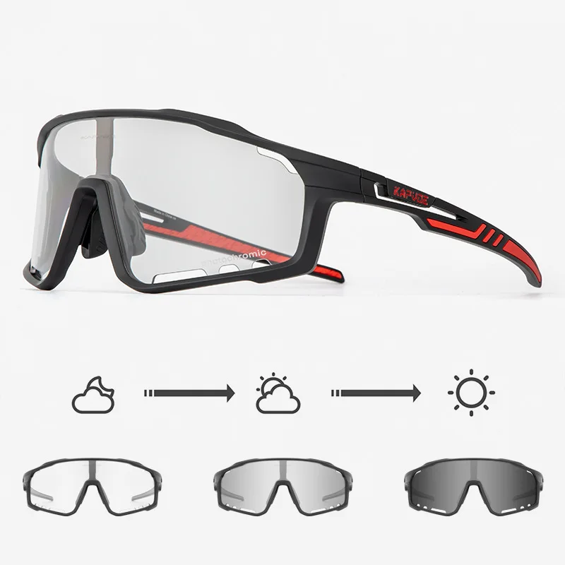 NONE Photochrome 2025, Radfahren Brille Männer Frauen Sport Laufsport Angeln Brillen MTB Rennrad Verfärbung Brille Fahrrad Sonnenbrille 9