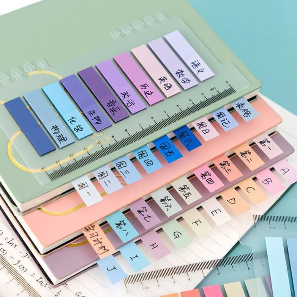 

Self Adhesive Index Tabs Set Waterproof Transparent Page Marker Tabs Multi Color PET Annotation Tabs Label Stickers Stationary