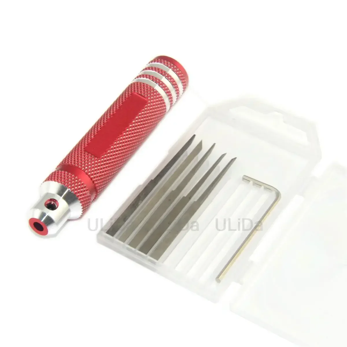 Prime Model Scriber w/ Blade Gundam Resin Carved Scribe line Hobby Cutting Tool Chisel 7 Replace Blades For RC Model DIY Repair