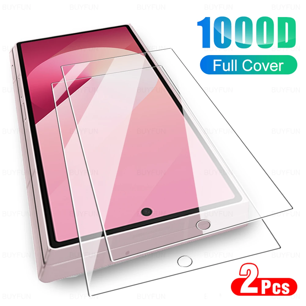 2Pcs Tempered Glass Protective Film For Samsung Galaxy Z Fold 6 2024 Sumsung zfold6 Fold6 Clear Screen Protector Samsong Sansing