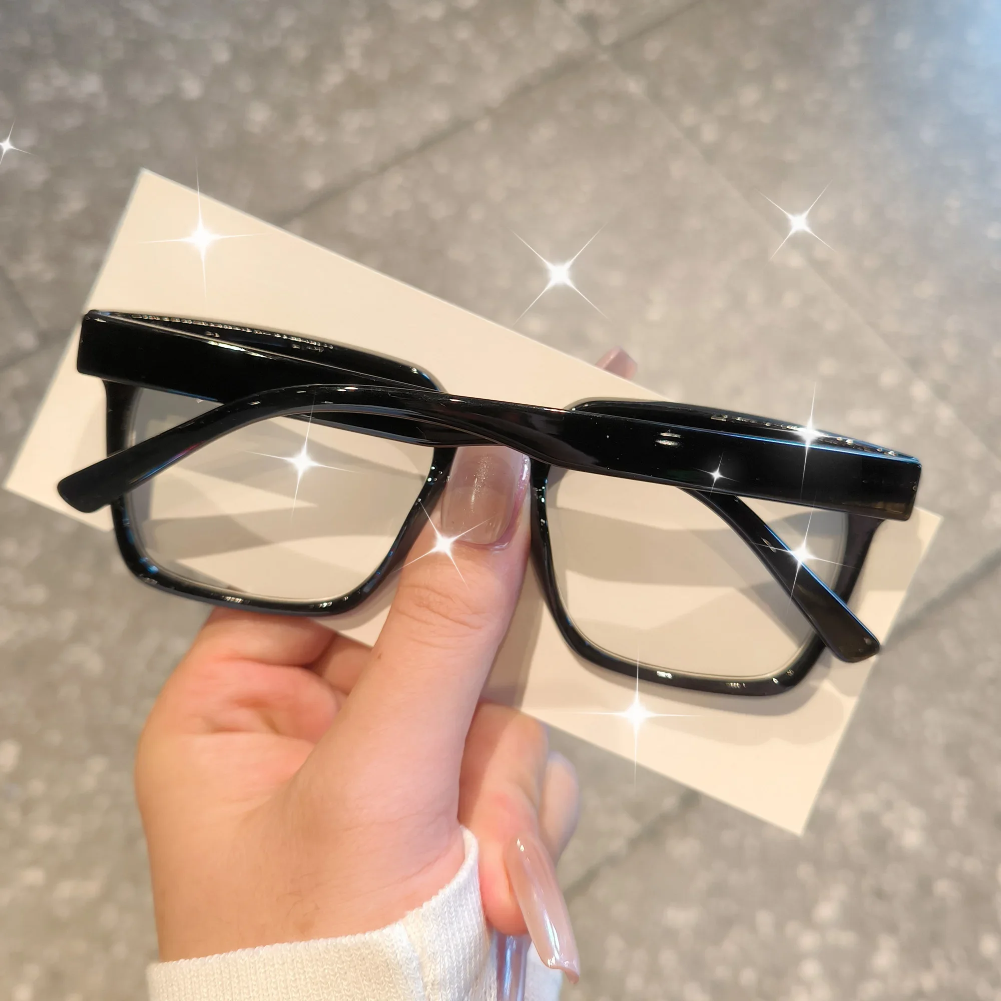 Lesebrille im Oprah-Stil für Damen und Herren, quadratische Computerlesebrille mit Federscharnier, +1,0 bis +4,0 – Detail 16