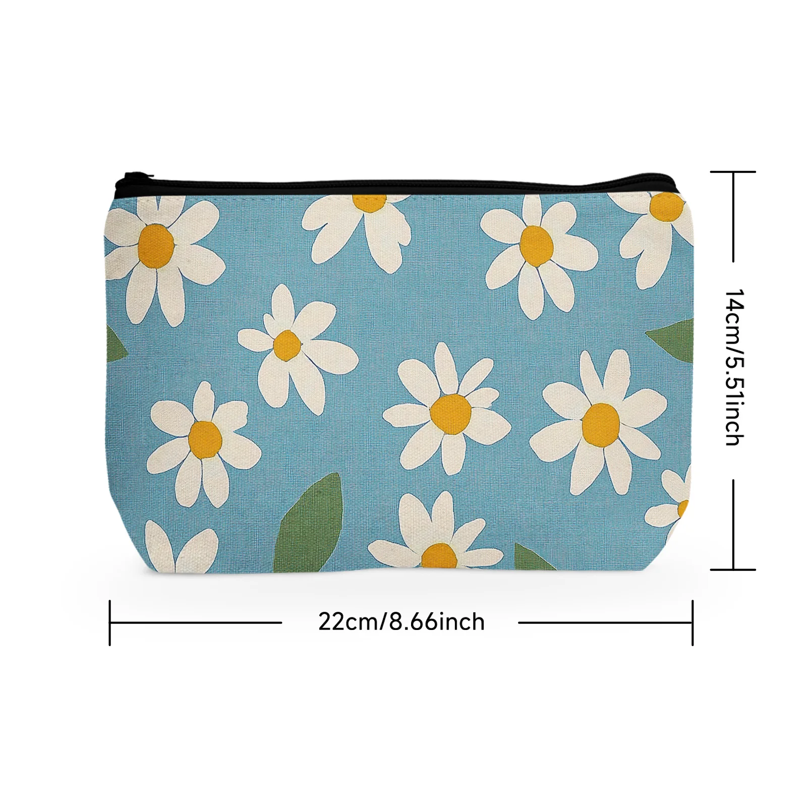 1Pc Daisy Makeup Bag Spring Summer Flower Cosmetic Bag Best Gift Idea For Women Birthday Christmas Gifts For Friends