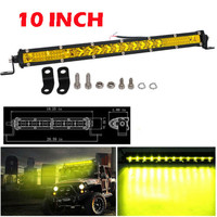 1PCS 78W Light Bar Ultra-Thin LED Light Bar Yellow DC 12V 24V Combo Spot Beam Waterproof For ATV Car LED Work Single Row Light