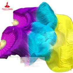Belly Dance Fan 100% Pure Natural Silk Fans Veils for Women Belly Dancing Performance Fan Belly Dance Costumes Girl Accessories
