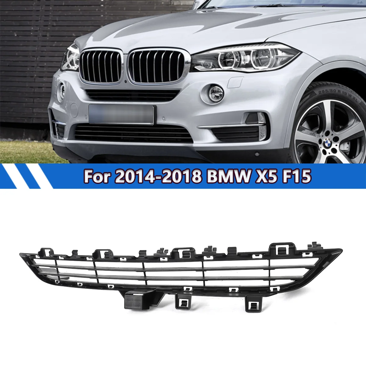 

Решетка бампера, черная пластиковая передняя центральная верхняя часть, подходит для BMW X5 Drive35i XDrive35d XDrive35i XDrive50i Решетка BM1036182 2014-2018 гг.