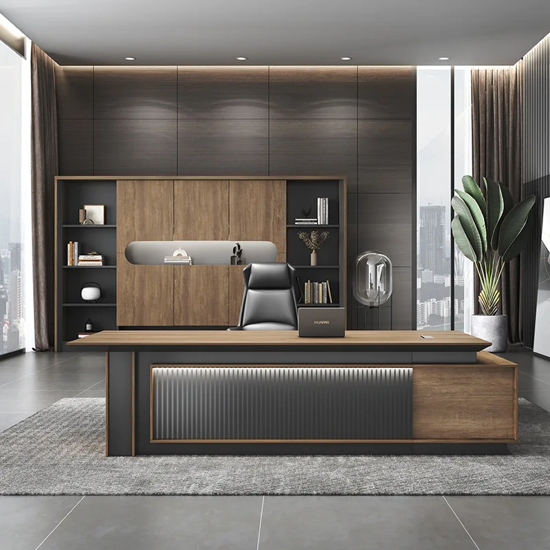 Boss table simple modern class desk creative office table and chair combination package manager table