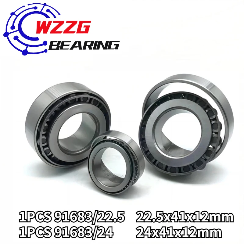 

WZZG 91683 Pressure Bearing 91683/22.5 ( 1 PC ) + 91683/24 ( 1 PC ) = Total ( 2 Pcs ) Taper Roller Steering Bearings