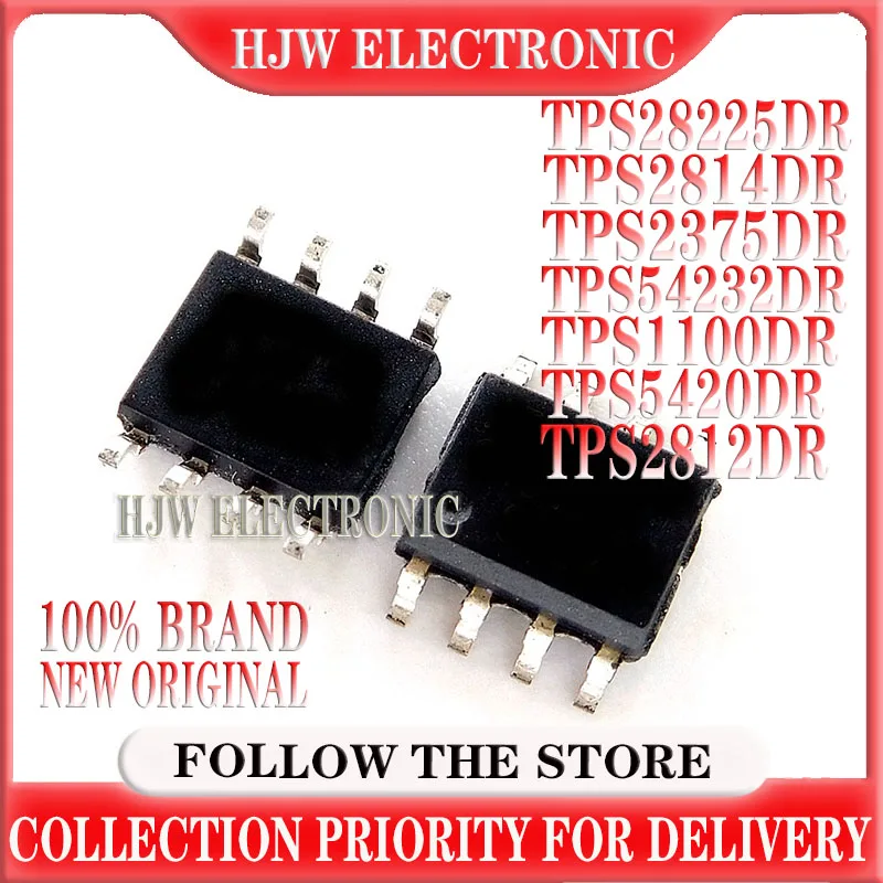 TPS2814DR TPS2375DR TPS1100DR TPS5420DR TPS2812DR TPS54232DR TPS28225DR New original authentic IC chip SOP-8