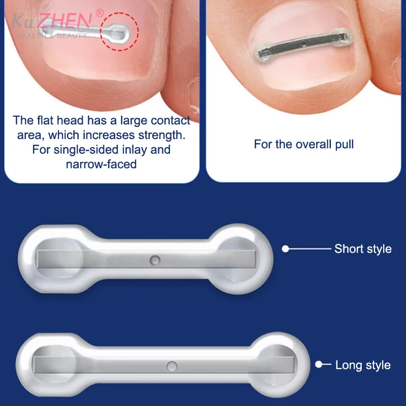 Kit per il trattamento delle unghie incarnite da 12 pezzi con 4 multi-dimensioni, strumenti per correttori di unghie incarnite in lega di titanio per correttore dell'unghia del piede curvo
