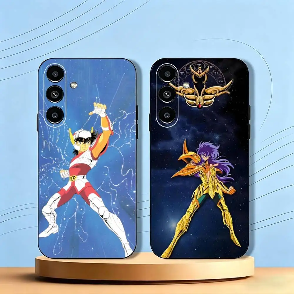 S-Saint Seiya ANIME Phone Case For Samsung Galaxy A73,A72,A71,A70,A53,A52,A51,Others Soft Black Cover