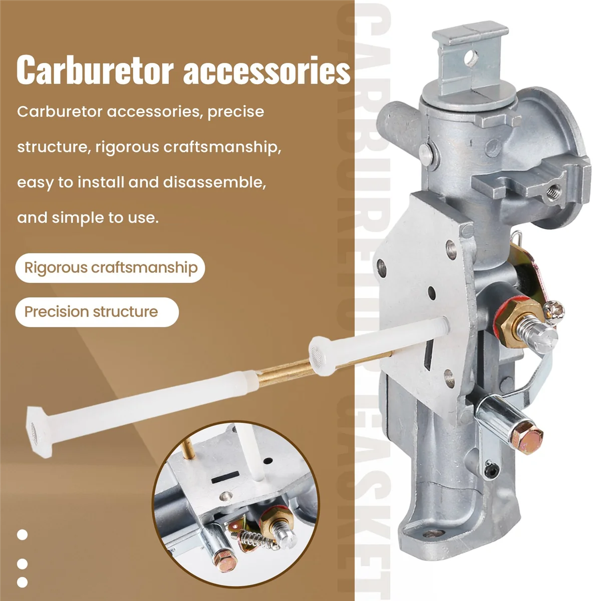 Carburetor Carb Kit Replacement for 299437 297599 Fit for Briggs & Stratton 135200 130200 100200 4-Cycle Small Engines G