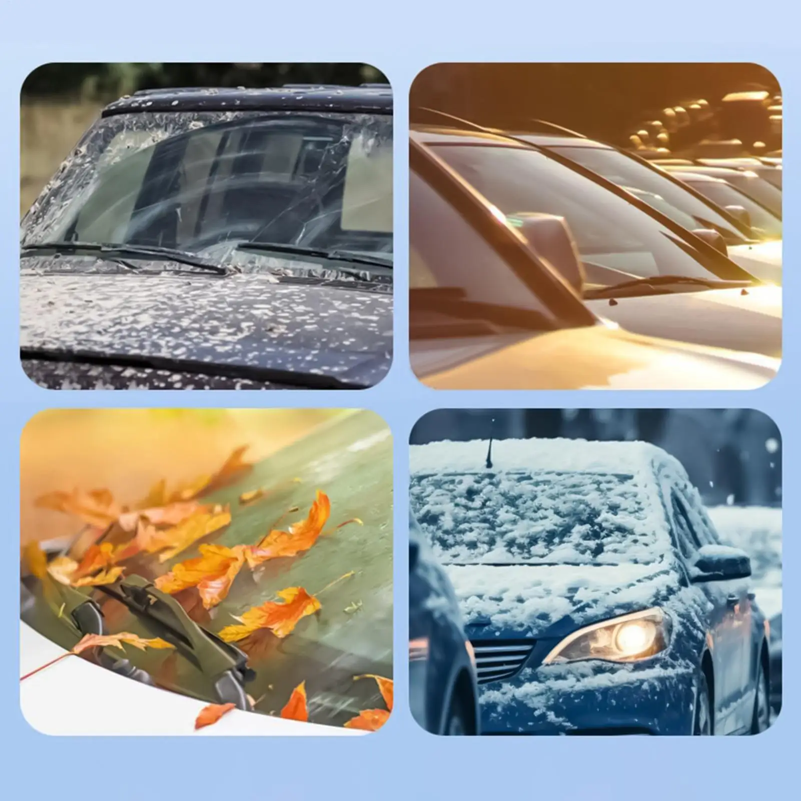 230x120cm Car Windshield Cover Dust Proof 3 Layers Magnetic Protector Accessories universal Car Sunshade Windshield Cover