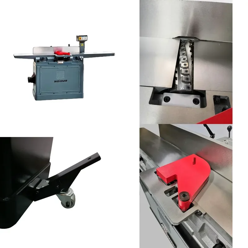 2026 STR 8 Inch Cast Iron Grizzly Same Quality Woodworking Bench Surface Planing Thickness Machine Wood Jointer Planer