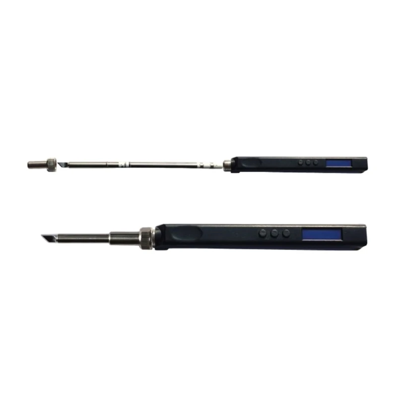 Mini Electric Soldering Iron Kit T12 Output Power 65W, Adjustable Temperature 200℃-450℃, Programmable, OLED Display