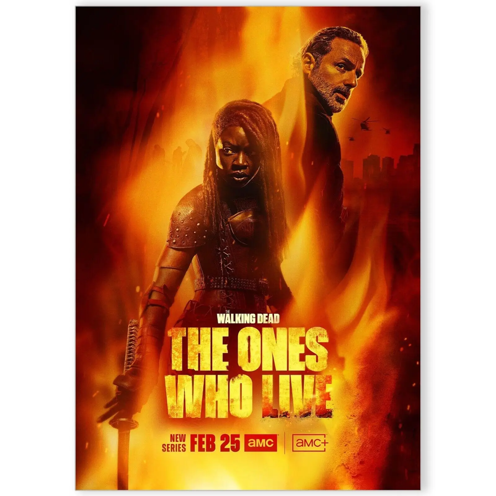 Постер с изображением ходячих мертвецов из ТВ-сериала 2024, Шелковый декоративный постер для гостиной, домашняя стена