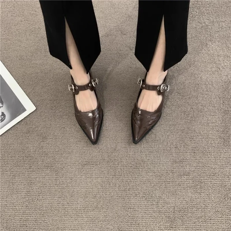 Women Pumps 2024 New Summer Pointed Toe High Heels Shoes for Women Fashion Shallow Casual High Heels Women Sexy Mary Jane Shoes