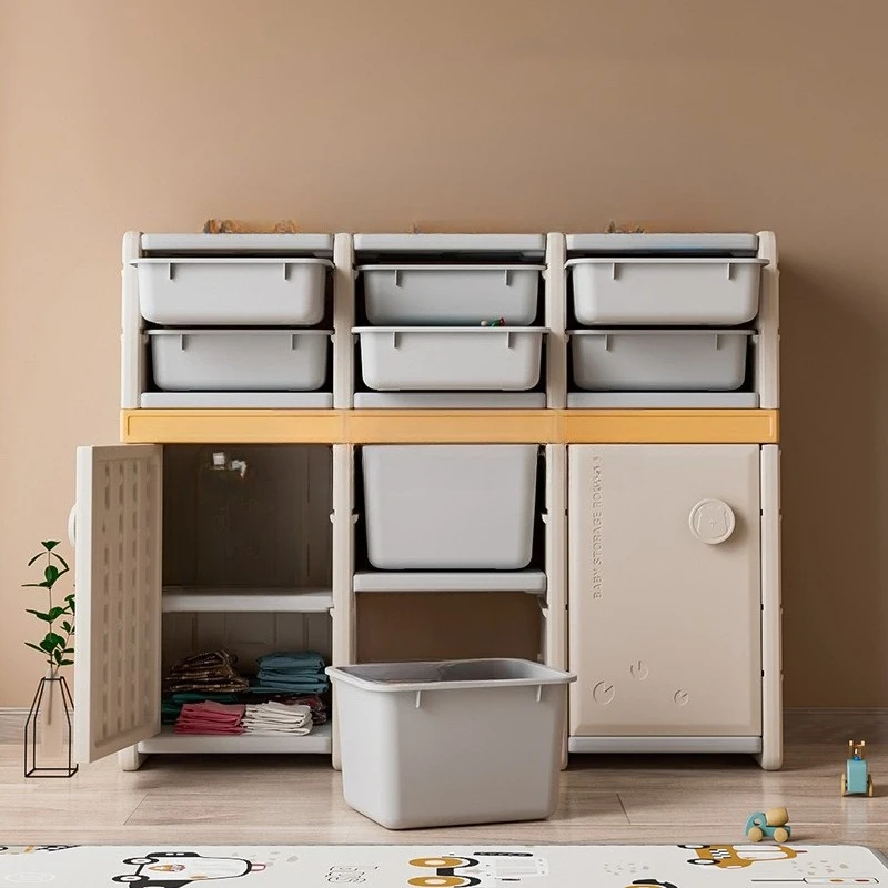 Toddler Toys Storage Tissue Rack Baby Playroom Children's Cabinet Modular