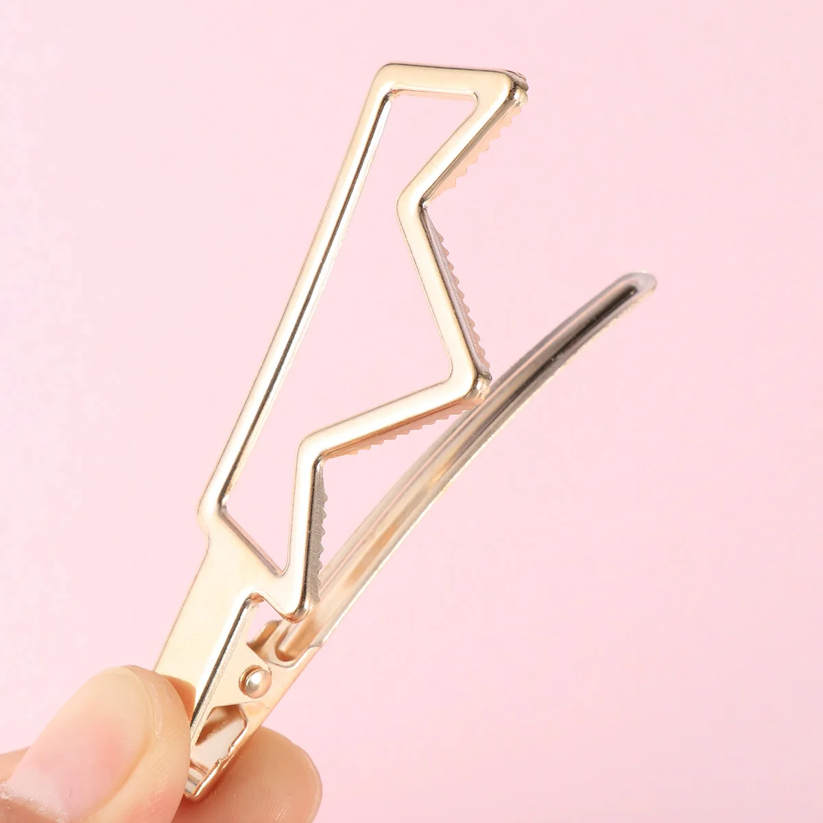 

12 Pcs Hollow Duckbill Clip Hair Barrettes Women Simple Pin Metal Clips Hairpin Fashion Women's Girl